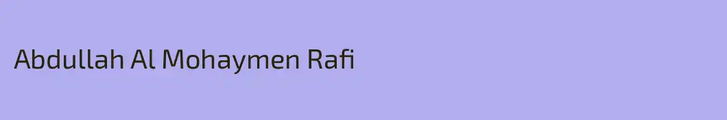 Abdullah Al Mohaymen Rafi
